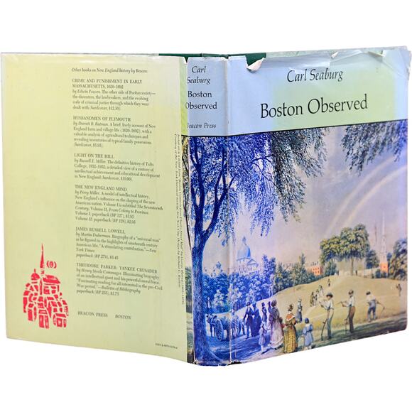 Boston Observed by Carl Seaburg Hardcover Book Beacon Press w/ Dust Jacket - Picture 2 of 13